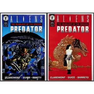 Aliens Predator The Deadliest of‎ the Species Comic Book 1 and 2 Dark Horse 1993